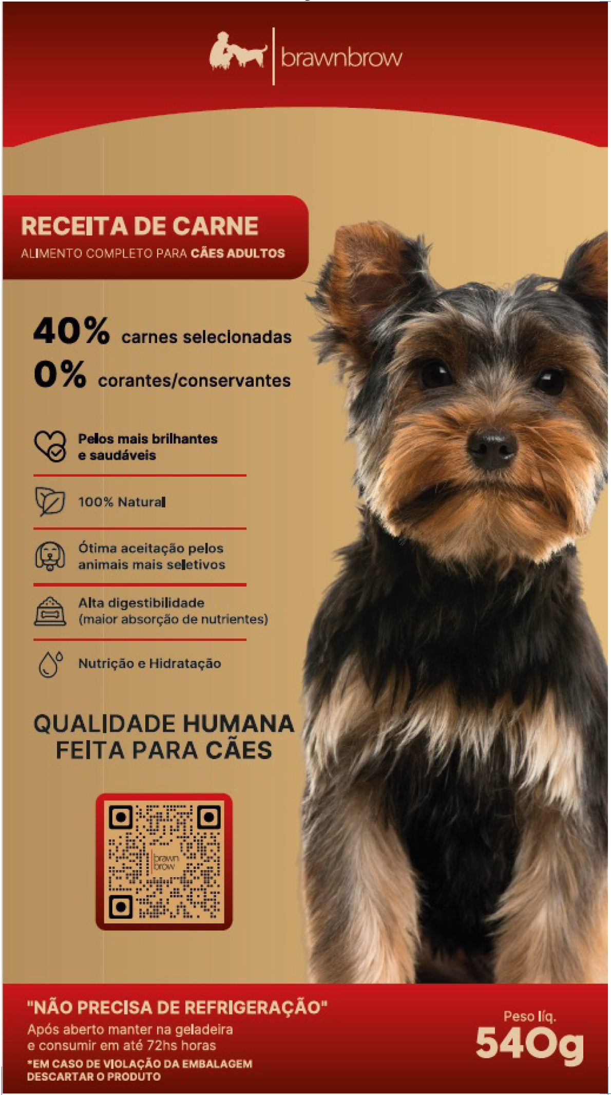 CARNE BRAWNBROW Comida Natural Ração Úmi ...